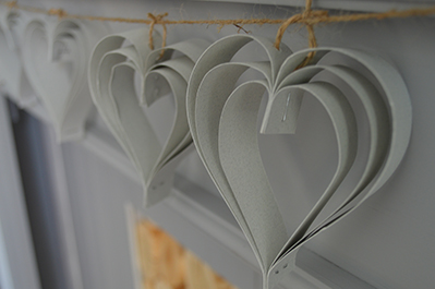 DIY Heart Bunting from Paper