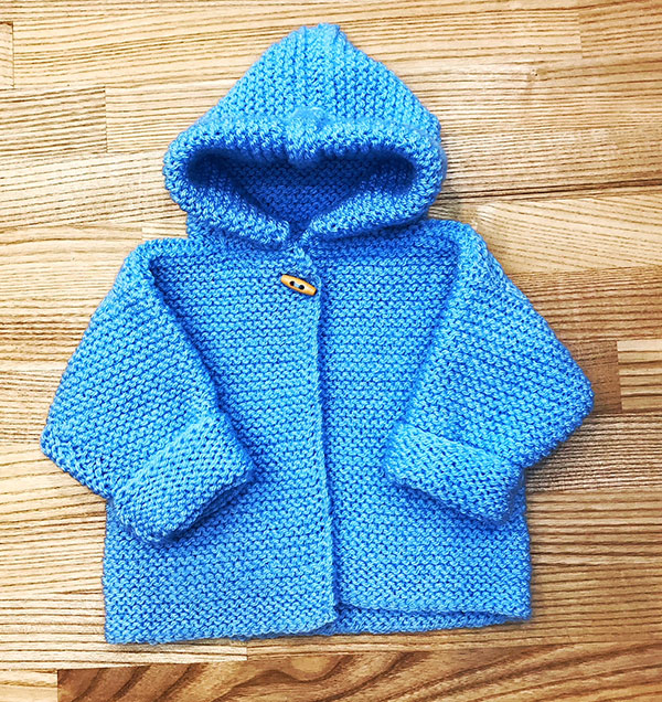Hooded Baby Cardigan Knitting Pattern